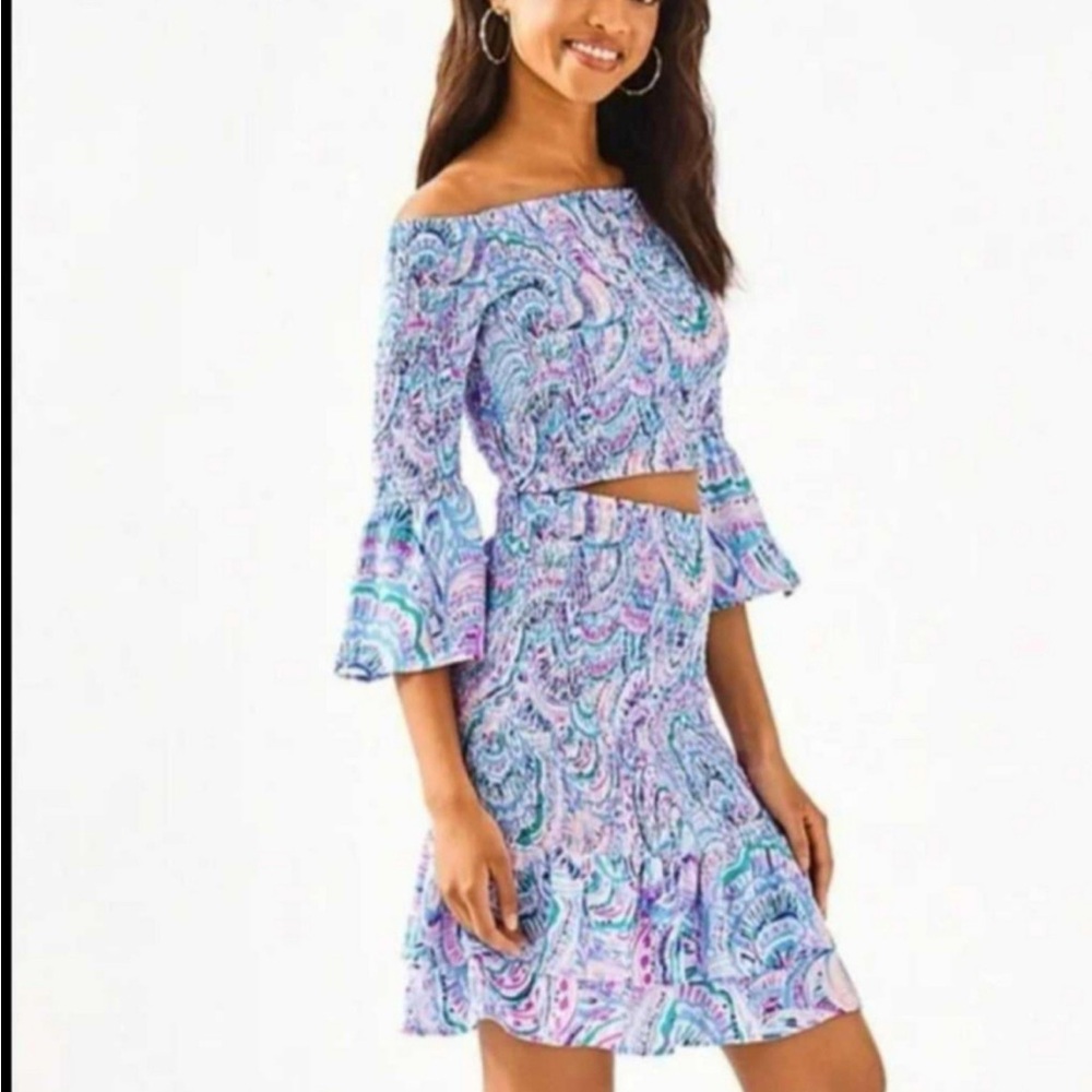 Lilly Pulitzer two piece Soren Skirt Crop Top Set